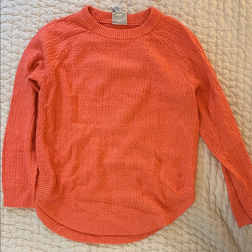 St. John's Bay Vibrant Coral Crew Neck Sweater